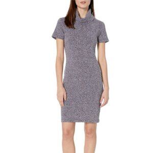 Lark & Ro Short Sleeve Cowlneck Knit Dress M